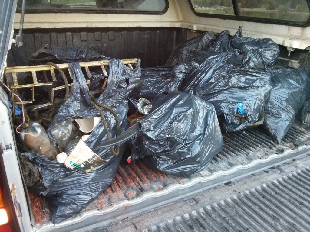 Some of the garbage found by the Cooke lab
